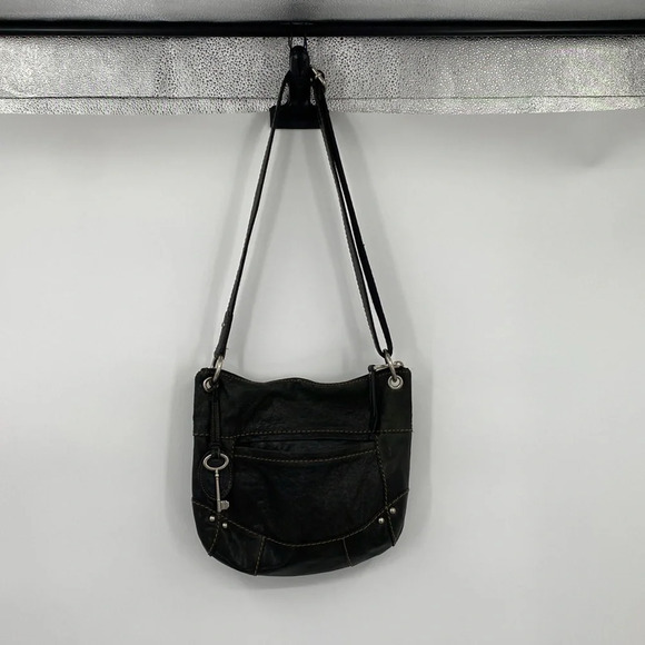 Fossil Long Live Vintage Sling Crossbody Bag Womens OS Brown Leather Pockets - Picture 9 of 15